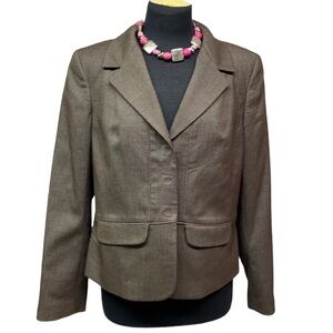 Sigrid Olsen Brown Speckled With Pink Accents